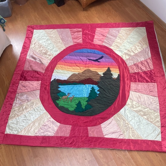 Unique comforter handmade blanket duvet quilt - Picture 4 of 10